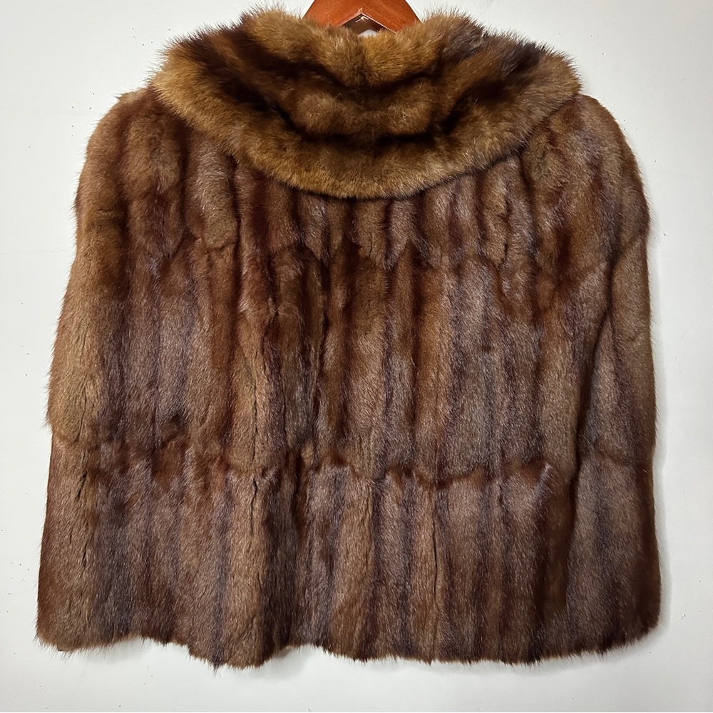 Vintage Mink Cape Frothingham Stole One Size - Picture 7 of 12